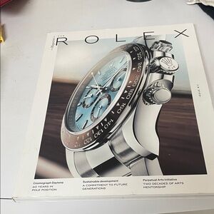 Rolex magazine issue 11 Cosmograph Daytona Ice Blue and Silver Watch Cover